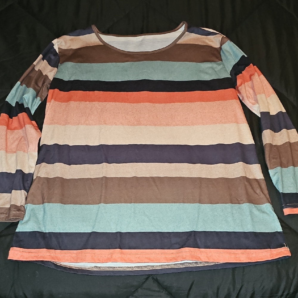 Striped Long Sleeve Top